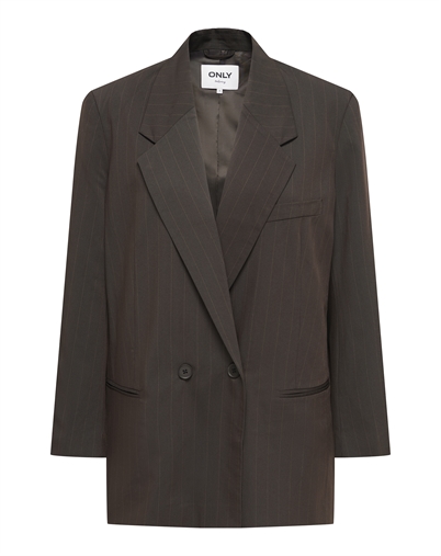 Only - ONLAlden Pinstripe Blazer - Mole 